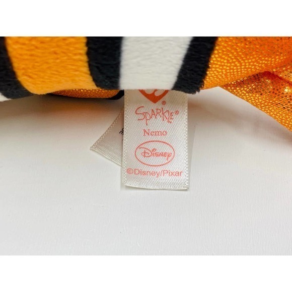 TY Beanie Buddy Sparkle 11" DISNEY 2016 Finding Nemo Clown Fish Plush - Picture 4 of 4